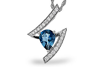 A275-10667: NECK 1.04 LONDON BLUE TOPAZ 1.23 TGW (8x6MM)