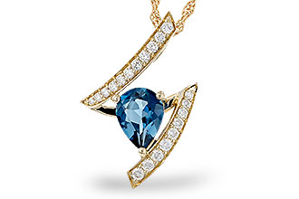 A275-10667: NECK 1.04 LONDON BLUE TOPAZ 1.23 TGW (8x6MM)