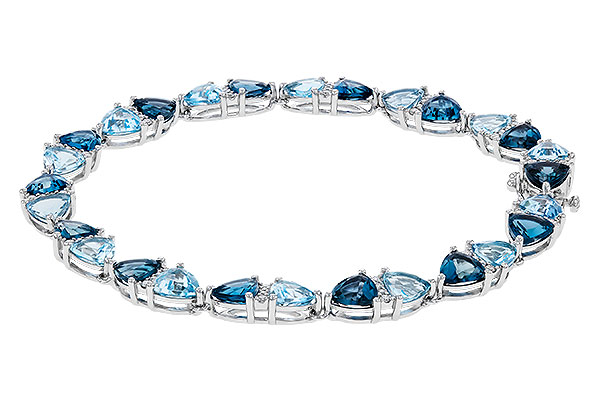 A275-11603: BRACELET 12.20 BLUE TOPAZ 12.50 TGW (7")