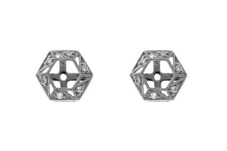 C000-63376: EARRING JACKETS .08 TW (FOR 0.50-1.00 CT TW STUDS)