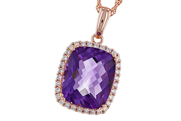 D275-12503: NECKLACE 4.57 AMETHYST 4.81 TGW (12x10MM CU)