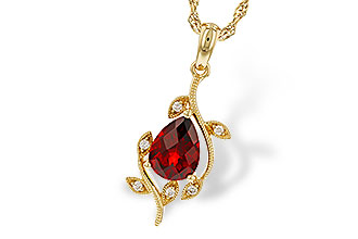 F275-16112: NECKLACE 1.34 GARNET 1.39 TGW (8X6MM GAR)