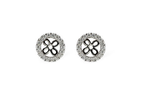 G187-86103: EARRING JACKETS .24 TW (FOR 0.75-1.00 CT TW STUDS)