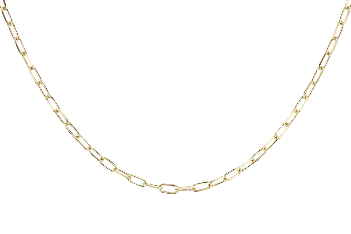 G274-24348: PAPERCLIP MD (24", 3.10MM, 14KT, LOBSTER CLASP)