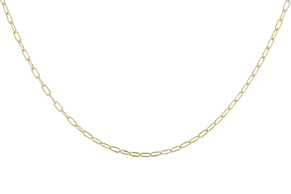 K274-24330: PAPERCLIP SM (18", 2.40MM, 14KT, LOBSTER CLASP)