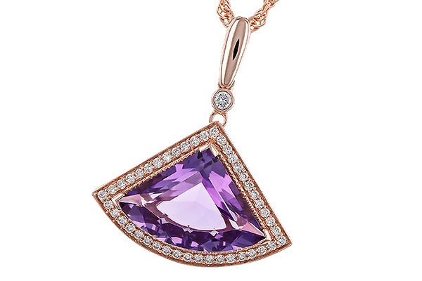 K275-11557: NECKLACE 2.80 AMETHYST 2.97 TGW