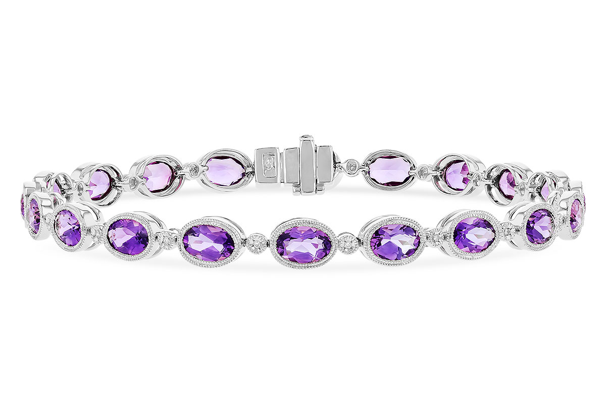 L274-20702: BRACELET 6.86 TW AMETHYST 6.90 TGW