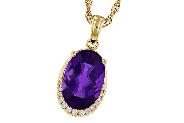 L275-17911: NECKLACE 2.70 AMETHYST 2.76 TGW (12x8MM OV)